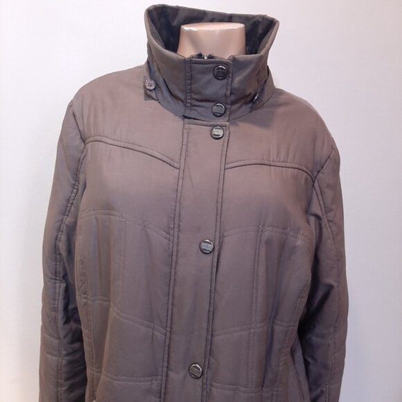 Novelti Winter Parka Coat Mid Length Insulated Puffer Womens Plus Size 1X Brown - Picture 8 of 15
